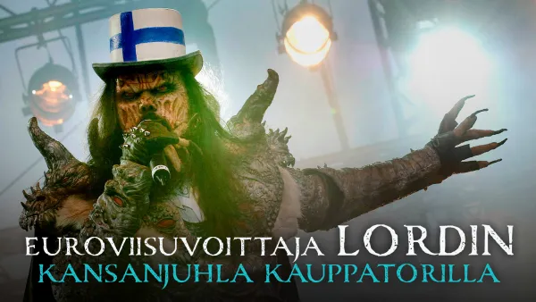 Euroviisuvoittaja Lordin kansanjuhla Kauppatorilla