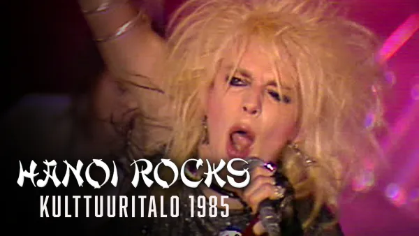 Hanoi Rocks konserttilavalla 1985