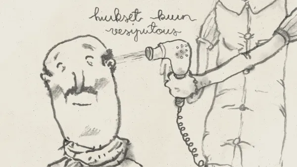 Hiukset kuin vesiputous