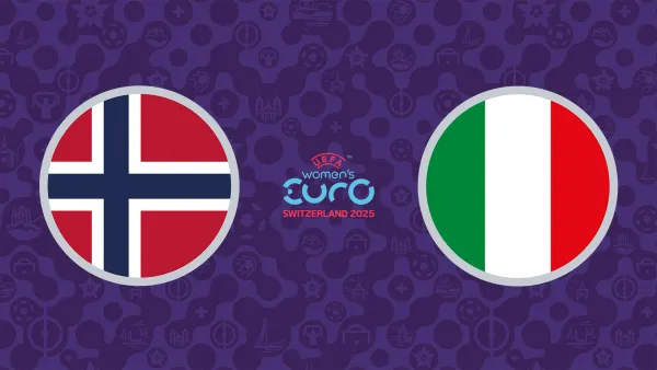 Jalkapallon EURO 2025: Puolivälieräottelu Norja - Italia