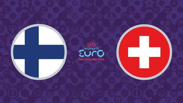 Jalkapallon EURO 2025: Suomi - Sveitsi