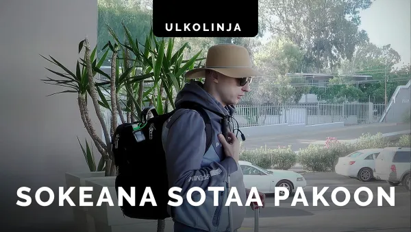 Sokeana sotaa pakoon